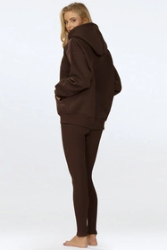 Dkaren Oseye-Le Legginsy klasyczne, czekolada