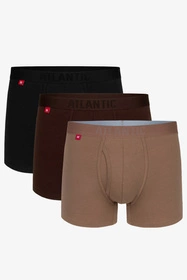 Atlantic 3MH-184 Majtki bokserki, czekoladowy/cappuccino/czarny