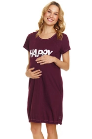 Doctor Nap TCB.9504 Nocna koszula, burgundy