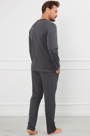 Italian Fashion Salomon dł.r. dł.sp. Nocna piżama, grafit/miodowy