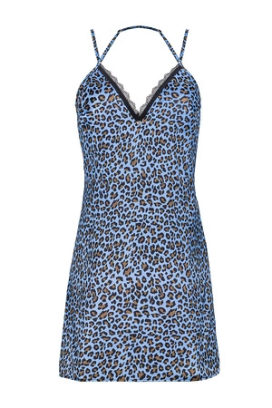 Obsessive Nadines chemise Nocna komplet koszulka + stringi, niebieski