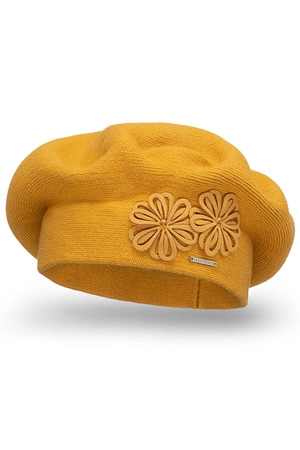 Vivisence 7007 Nakrycie głowy beret, miodowy