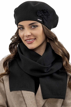 Vivisence 7036 Nakrycie głowy beret, czarny