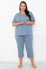 Italian Fashion Ksara kr.r. sp.3/4 Nocna piżama, stalowy