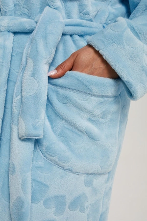 Italian Fashion Misti dł.r. Nocna szlafrok, niebieski