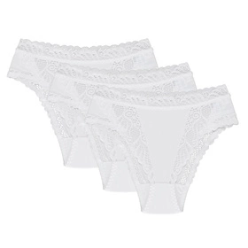 Wol-Bar Abra 3-pak Majtki figi, biały