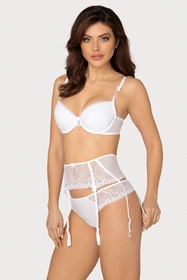 Róża Anuk Biustonosz push-up, biały