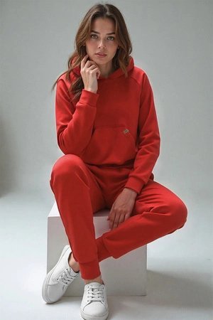Vivisence 9203kmpl Komplet bluza+spodnie, czerwony