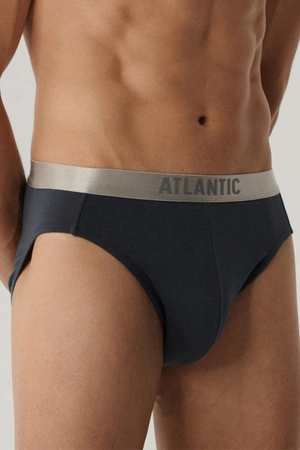 Atlantic 2BMP-013 2-pack Majtki slipy, grafitowy
