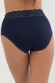 Italian Fashion Jamajka maxi Majtki wysokie figi, granat