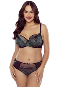 Vivisence 1074 Majtki figi, czarno-zielony