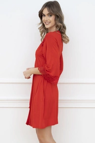 Italian Fashion Samaria r.3/4 Nocna szlafrok, czerwony