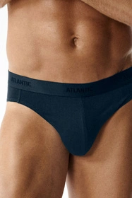 Atlantic 3MP-0944 3-pack Majtki slipy, brąz/indygo/khaki