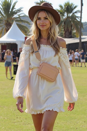 Vivisence T0008 Torebka na ramię, beżowy