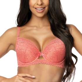 Mat 3633/11/1 Maddie Biustonosz push-up, koral