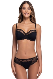 Ava 1030 Biustonosz półusztywniany, czarny