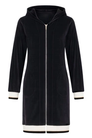 Vivisence 5018 Nocna szlafrok, czarno-biały