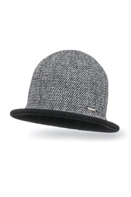 Vivisence 7044 Nakrycie głowy kapelusz, czarna pepitka