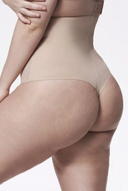 Julimex 275 Stringi Wysoka Talia Majtki stringi modelujące, natural