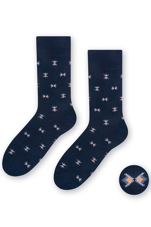 Steven 056-187 Skarpety za kostkę, granatowy