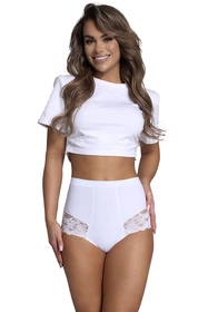 Wol-Bar Slimea Majtki figi modelujące, biały