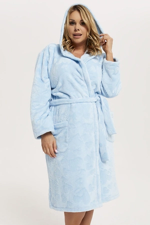 Italian Fashion Misti dł.r. Nocna szlafrok, niebieski