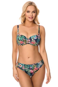 Vivisence 3222 Kostium kąpielowy biustonosz push-up, kwiaty granat