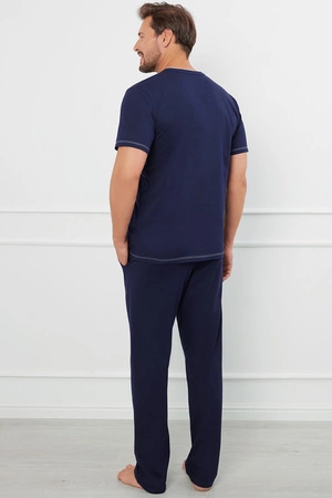 Italian Fashion Salomon kr.r. dł.sp. Nocna piżama, granat/niebieski