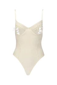 Avanua Bianca body Body sexy, ecru
