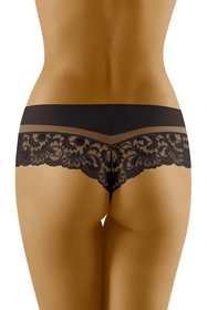 Wol-Bar Cantata Majtki stringi, czarny