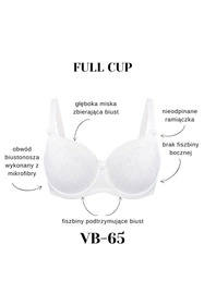 Vena VB-65 Biustonosz usztywniany, biały