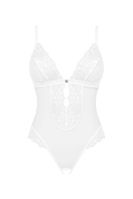 Obsessive Heavenlly teddy Body sexy, biały