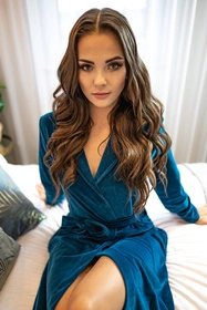 Vivisence 5022 Nocna szlafrok, ciemny turkus