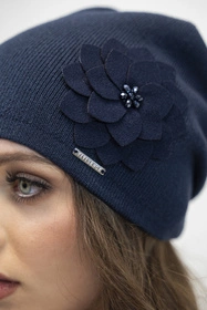 Vivisence 7010Kmpl Komplet czapka+szalik, granatowy