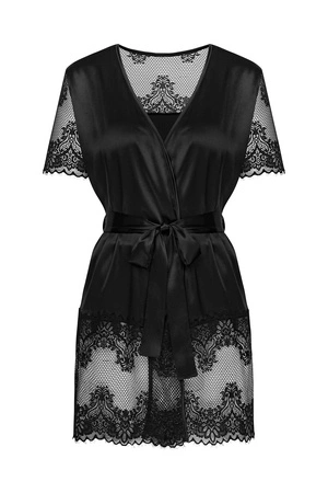 Obsessive Maderris peignoir Nocna peniuar, czarny