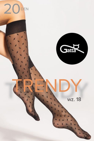 Gatta Knee Socks 16 20 DEN Wyr�b po�czoszniczy podkolan�wki, nero