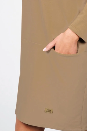 Italian Fashion Karina tunika kr.r. Sukienka klasyczna, camel