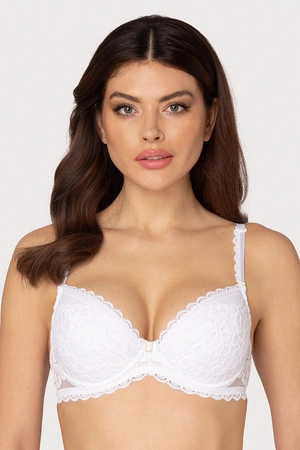 Róża Gizela Biustonosz push-up, biały