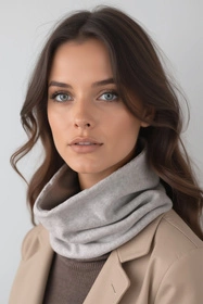 Vivisence 7109 Szalik lub apaszka komin, szary jasny