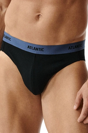 Atlantic 3MP-0944 3-pack Majtki slipy, czarny/denim/czarny