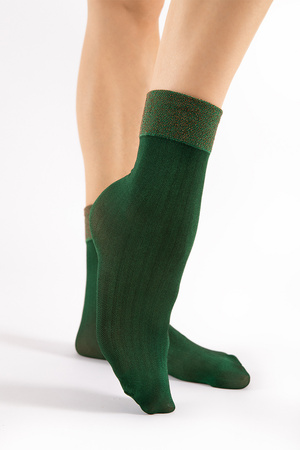 Fiore Gilt 40 DEN G1162 Wyr�b po�czoszniczy skarpetki, autumn green