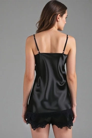 Vivisence 2036 Nocna komplet top + szorty, czarny