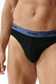 Atlantic 3MP-0944 3-pack Majtki slipy, czarny/denim/czarny