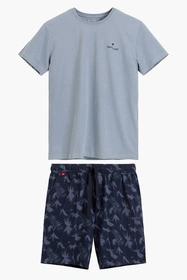 Atlantic NMP-399 Nocna piżama, niebieski/denim