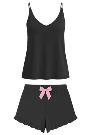 Vivisence 2044 Nocna komplet top + szorty, czarny