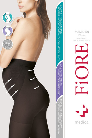 Fiore Mama 100 den M5215 Wyr�b po�czoszniczy rajstopy, black
