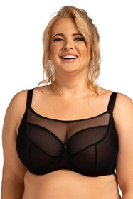 Nessa Salma crop top Biustonosz miękki, czarny