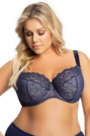 Gorsenia K357 Blanca Biustonosz p�usztywniany, granatowy