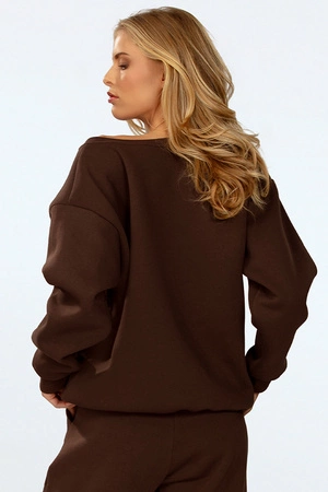 Dkaren Rehema-Kpl Komplet bluza+spodnie, czekolada