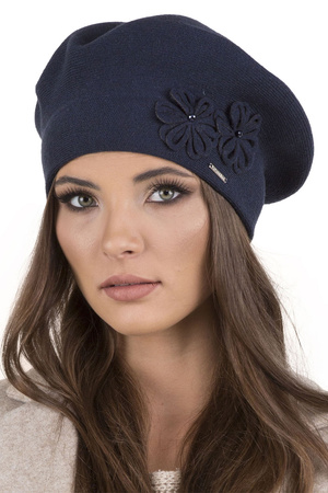 Vivisence 7007 Nakrycie g�owy beret, granatowy